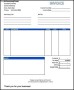 Service Invoice Template Excel