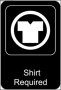 Shirt Required Sign Template