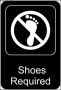 Shoes Required Sign Template