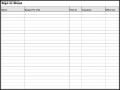 Sign-In Sheet Form Template