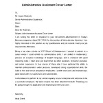 Simple Administrative Assistant Cover Letter Example