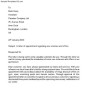 Simple Appointment Letter