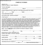 Simple Blank Power of Attorney Form