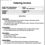 Simple Catering Invoice