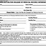 Simple Example Of Generic Medical Records Form