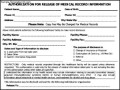 Simple Example Of Generic Medical Records Form