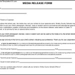 Simple Media Release Form