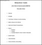 Simple Meeting Itinerary Template Download