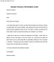 Simple Notice To Vacate Letter