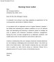 Simple Nursing Cover Letter Example
