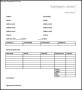 Simple Service Invoice for Labour and Parts