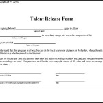 Simple Talent Release Form