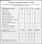 Simple Work Shop Evaluation Form
