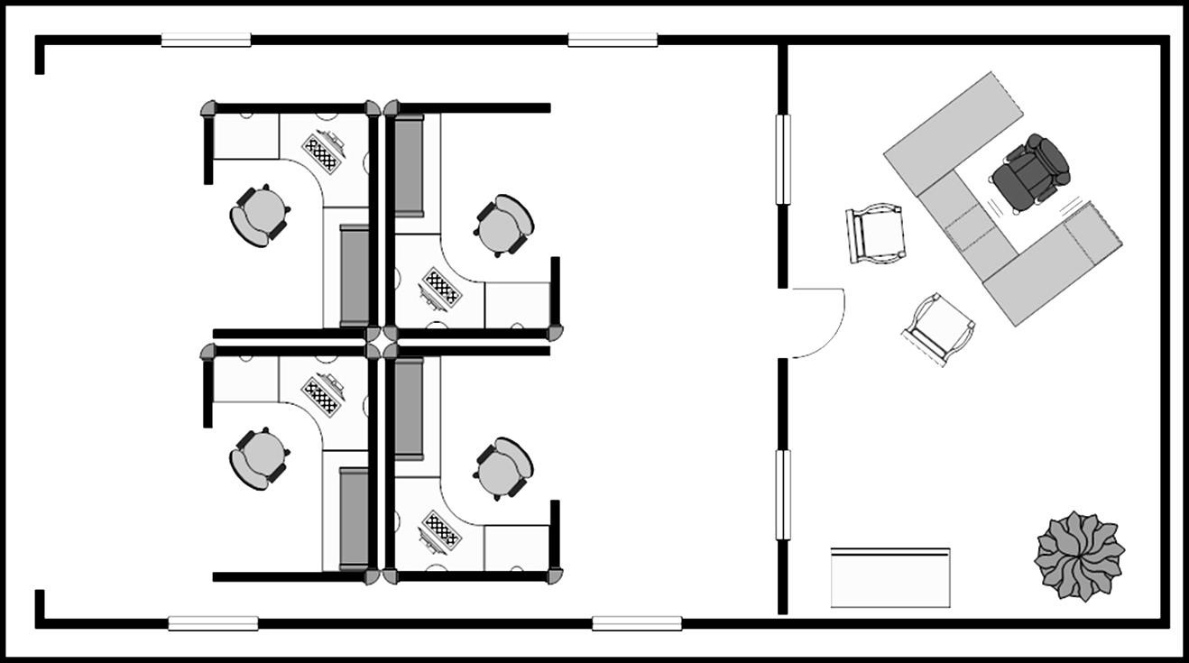 Office Cubicle Layout Templates