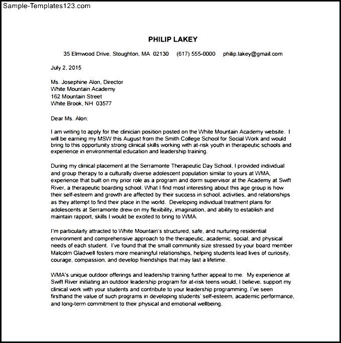 social worker jobs cover letter examples