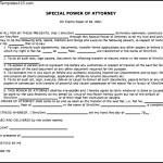 Special Power of Attorney Form PDF