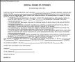 Special Power of Attorney Form PDF