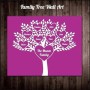 Square Editable Family Tree Wall Art