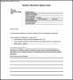 Student Attendance Appeal Letter Template Sample Free Download