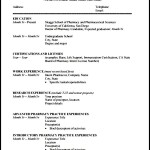 Student CV Template PDF