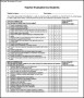 Student Evaluation Form Sample  PDF