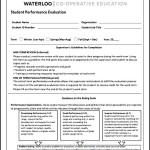 Student Evaluation Performance Template