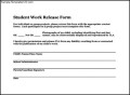 Student Work Release Form