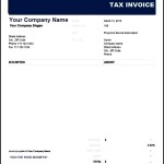 Tax Invoice Template Download