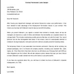 Termination of Contract Letter Template Free Word Format