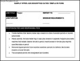 Tipper Job Description Template