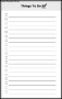 To Do List Template
