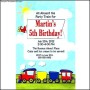 Train Birthday Personalized Invitation at Birthday Direct