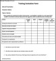Training Evaluation Form Sample