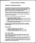Training Evaluation Template PDF