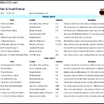 Trip Food Fest Itinerary Template