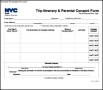 Trip Itinerary & Parental Consent Form