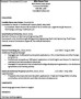 University Career Resume Sample