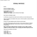 Unpaid Invoice Final Notice Letter