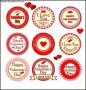 Valentines Day Label
