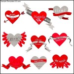 Valentine’s Day Heart Labels