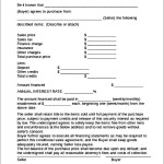 Vehicle Purchase Agreement Letter