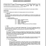 Vendor Service Agreement Letter Free PDF Download
