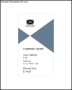 Vertical Business Card Template