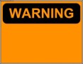 Warning Sign Template