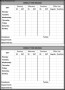 Weekly Time Record Form Template