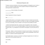 Withdrawing A Resignation Letter Sample Word Doc Download