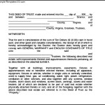 Word Deed Trust Form