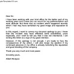 Work Apology Letter Sample