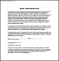 Work Authorization Form PDF