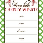 christmas Party Invitations Templates Free Printables